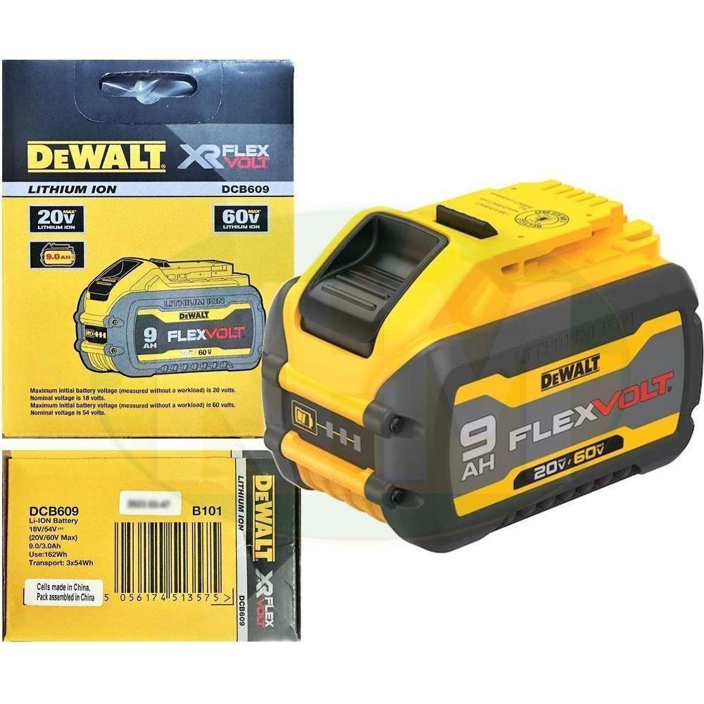 Dewalt DCB609 20V/60V Flexvolt Lithium Ion Battery (9.0Ah) - KHM Megatools Corp. Dewalt DCB609 20V/60V Flexvolt Lithium Ion Battery (9.0Ah) - KHM Megatools Corp.